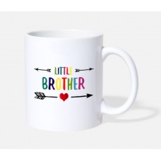 Little Brother Siblings White Mugs